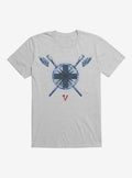 Vikings Valhalla Canute Shield Symbol T-Shirt | Trending Graphic Tee For Fans