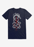 Vikings Valhalla Snarling Wolf Symbol T-Shirt | Trending Graphic Tee For Fans