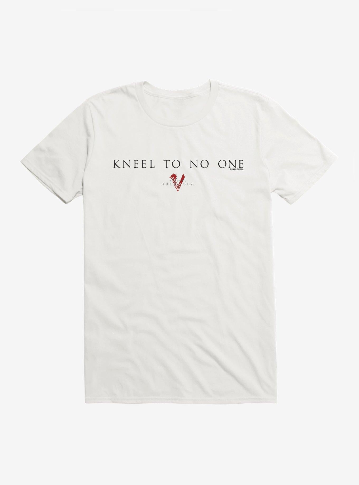 Vikings Valhalla Kneel To No One T-Shirt | Trending Graphic Tee For Fans