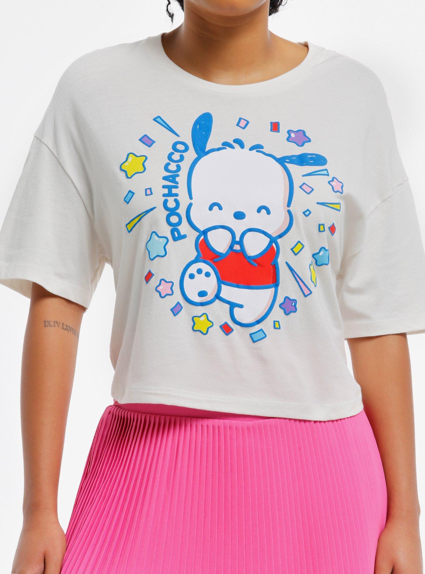 Pochacco 40th Character Ranking Girls Crop T-Shirt | Trending Graphic Tee For Fans