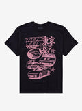 Pink Car Star Collage Girls T-Shirt | Trending Graphic Tee For Fans