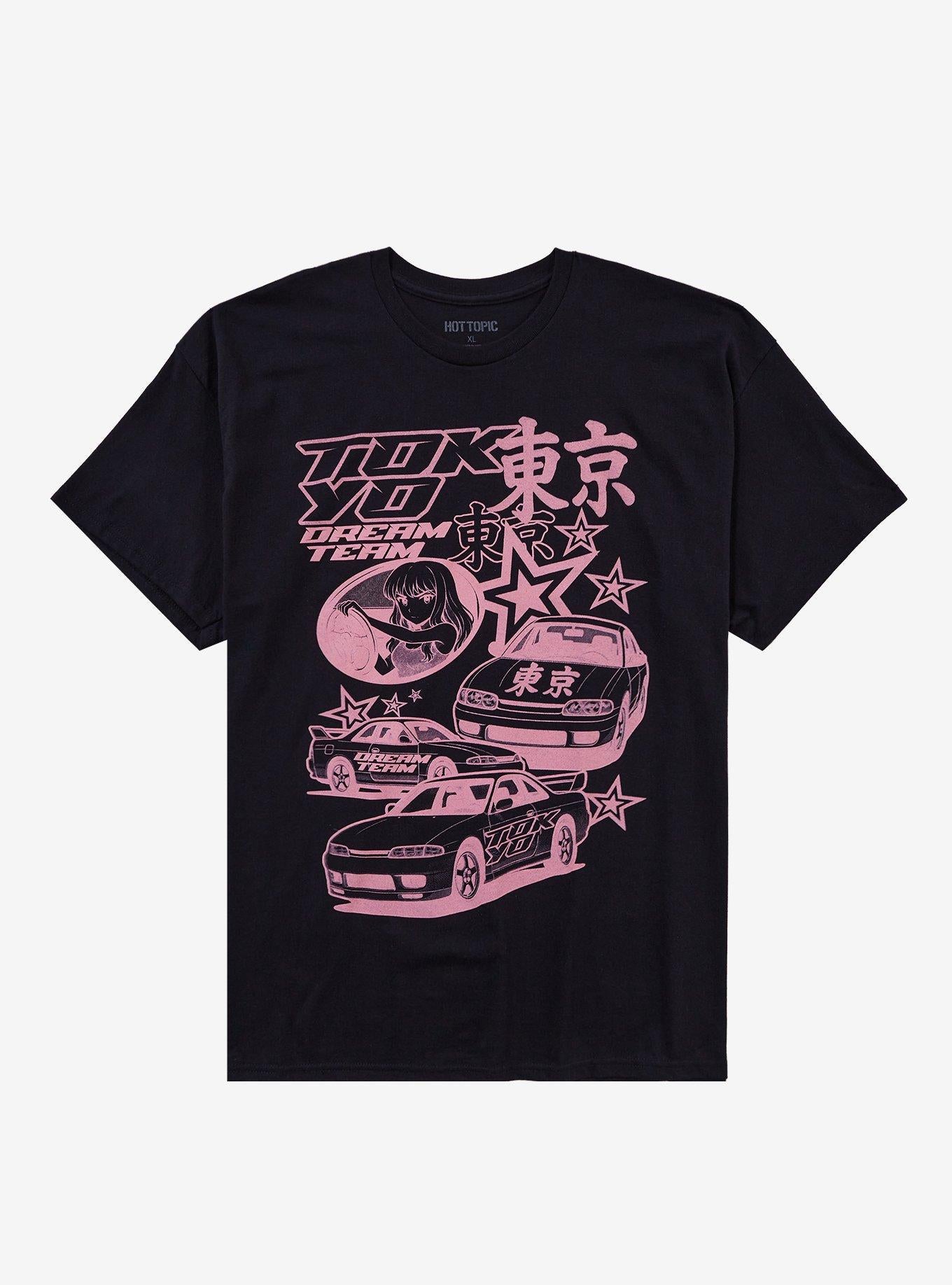 Pink Car Star Collage Girls T-Shirt | Trending Graphic Tee For Fans