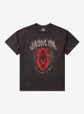 Jurassic Park Red Dinosaur Metal T-Shirt | Trending Graphic Tee For Fans