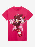 Sonic The Hedgehog Shadow Pink Star Girls T-Shirt | Trending Graphic Tee For Fans