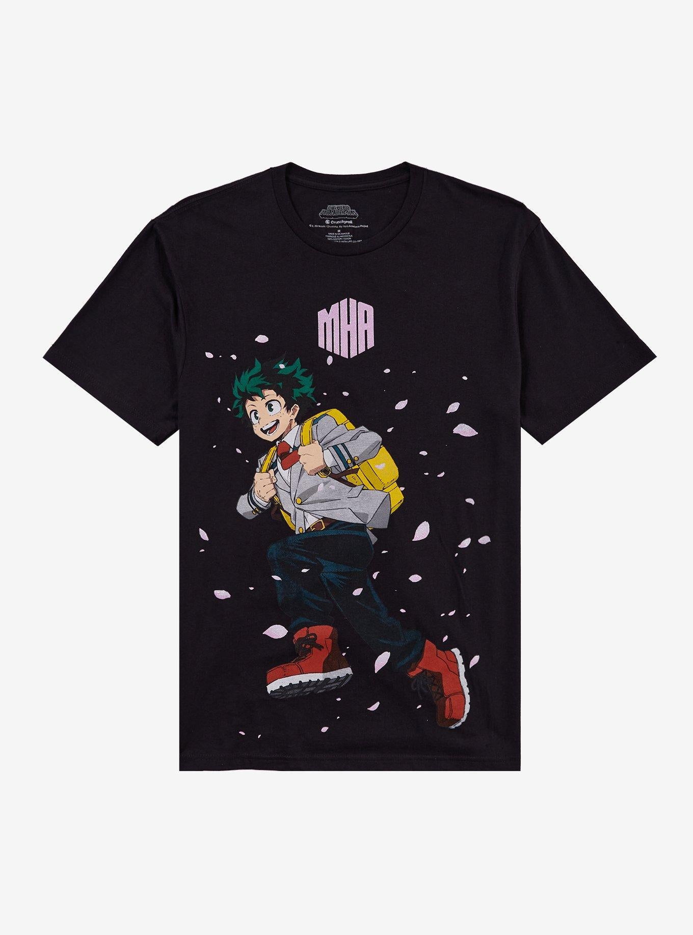 My Hero Academia Deku Flower Petals T-Shirt | Trending Graphic Tee For Fans