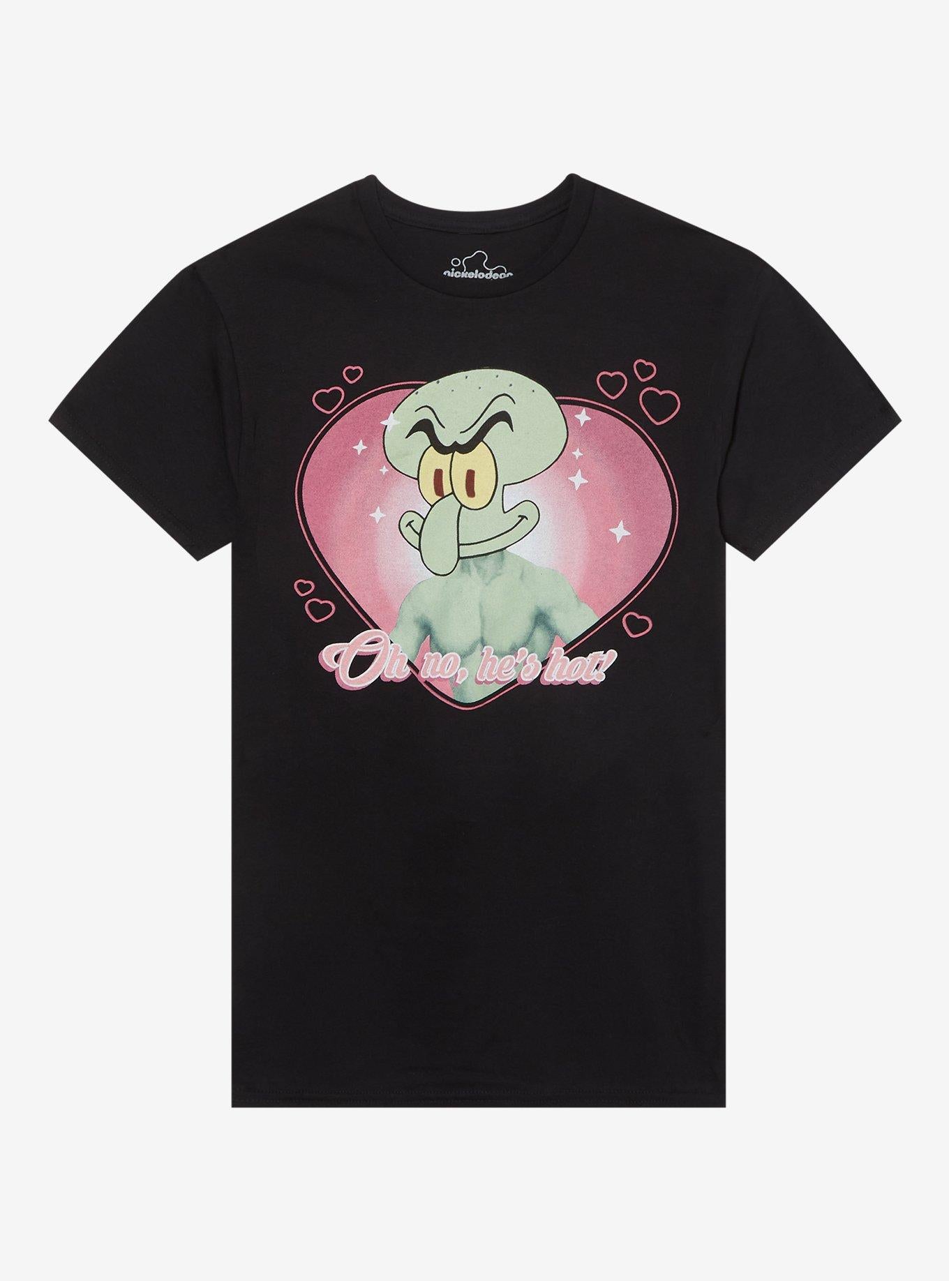 SpongeBob SquarePants Squilliam Heart Quote Girls T-Shirt | Trending Graphic Tee For Fans