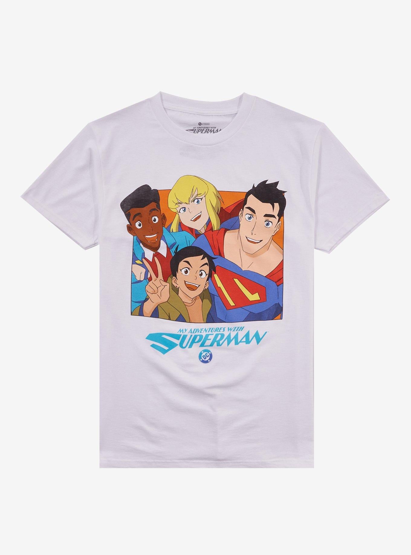 DC Comics My Adventures With Superman Group Photo T-Shirt | Trending Graphic Tee For Fans