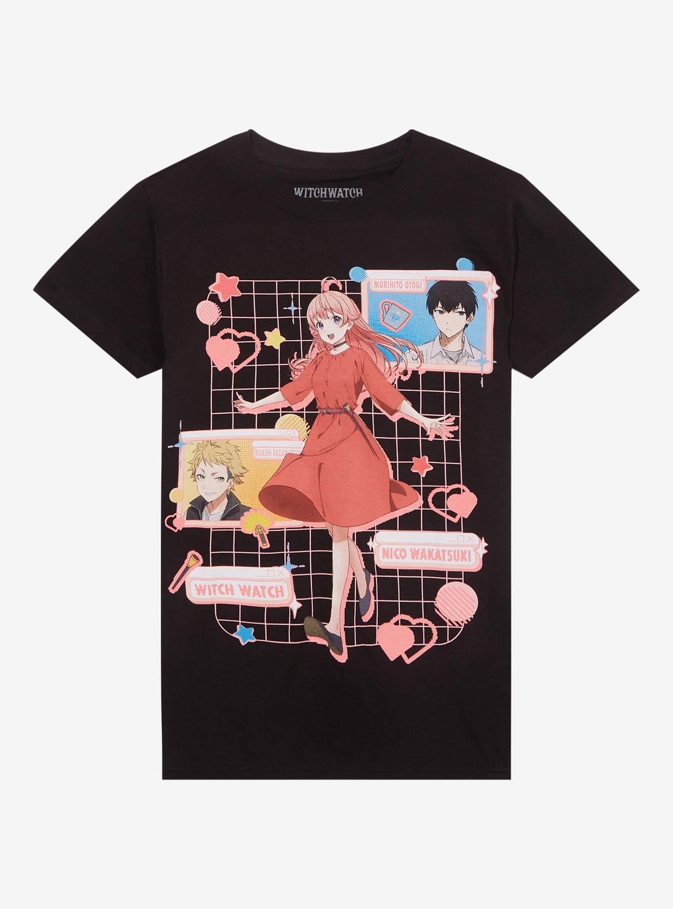 Witch Watch Trio Grid Girls T-Shirt | Trending Graphic Tee For Fans