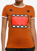Domo Face Girls Ringer T-Shirt | Trending Graphic Tee For Fans