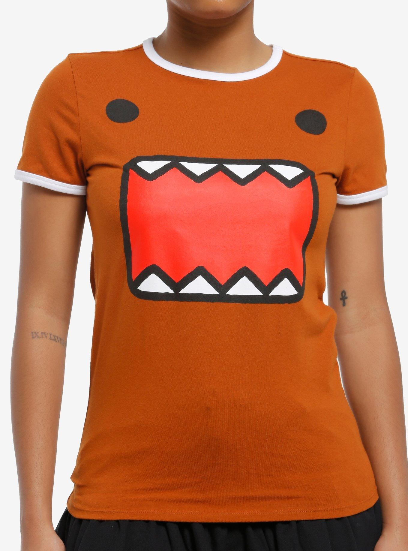 Domo Face Girls Ringer T-Shirt | Trending Graphic Tee For Fans