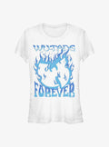 Wu-Tang Clan Forever Blue Fire Girls T-Shirt | Trending Graphic Tee For Fans
