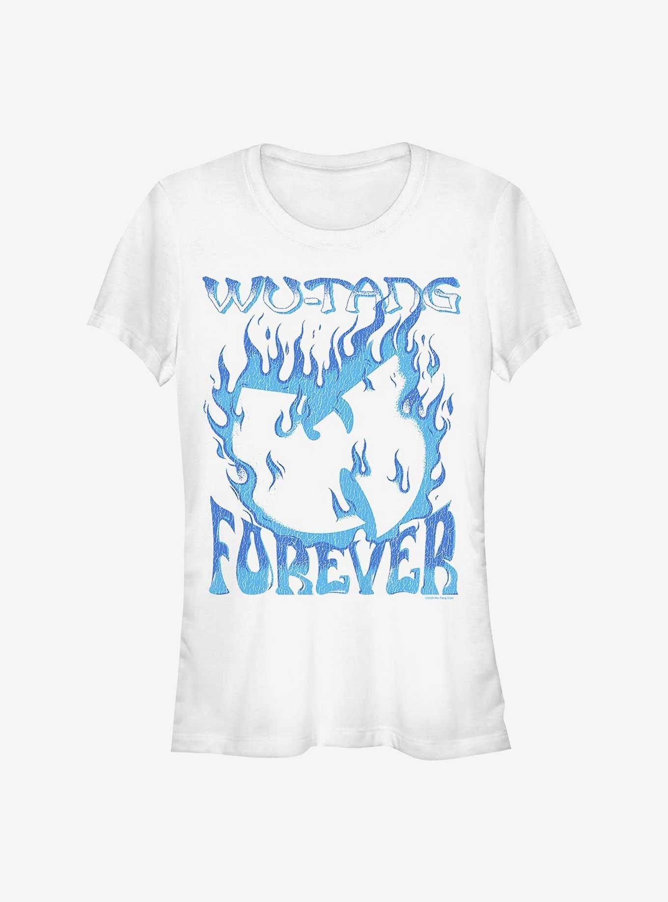 Wu-Tang Clan Forever Blue Fire Girls T-Shirt | Trending Graphic Tee For Fans