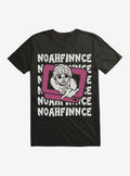 NOAHFINNCE Repeating Text T-Shirt | Trending Graphic Tee For Fans