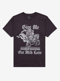 Grim Reaper Oat Milk Latte By Call Your Mother T-Shirt | Trending Graphic Tee For Fans