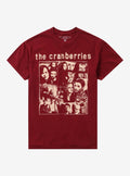 The Cranberries Band Photo Collage Maroon T-Shirt | Trending Graphic Tee For Fans