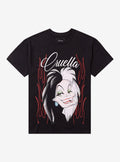 Disney Cruella De Vil Flames T-Shirt | Trending Graphic Tee For Fans
