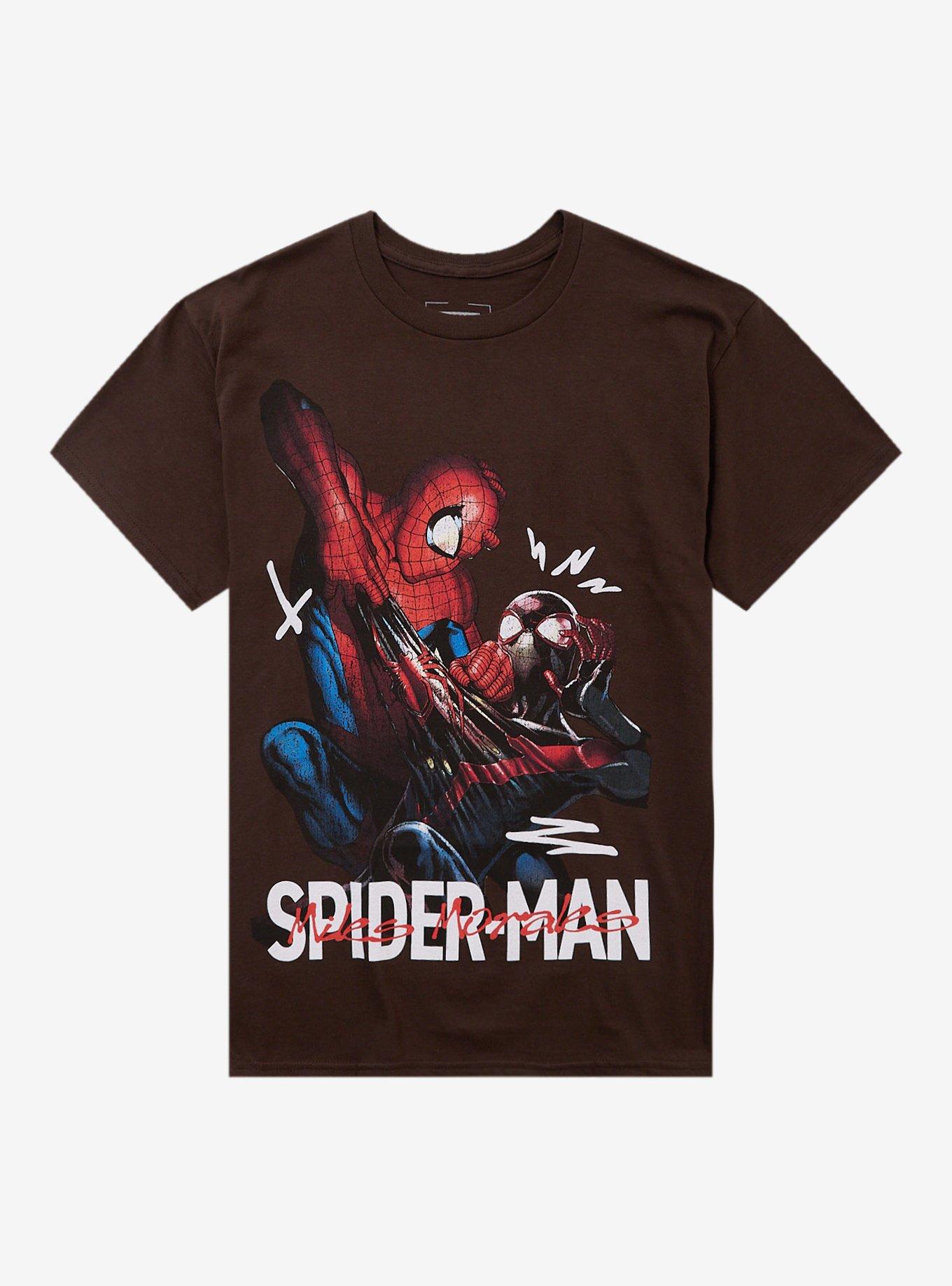 Marvel Spider-Man Miles Morales Spider-Man & Miles T-Shirt | Trending Graphic Tee For Fans