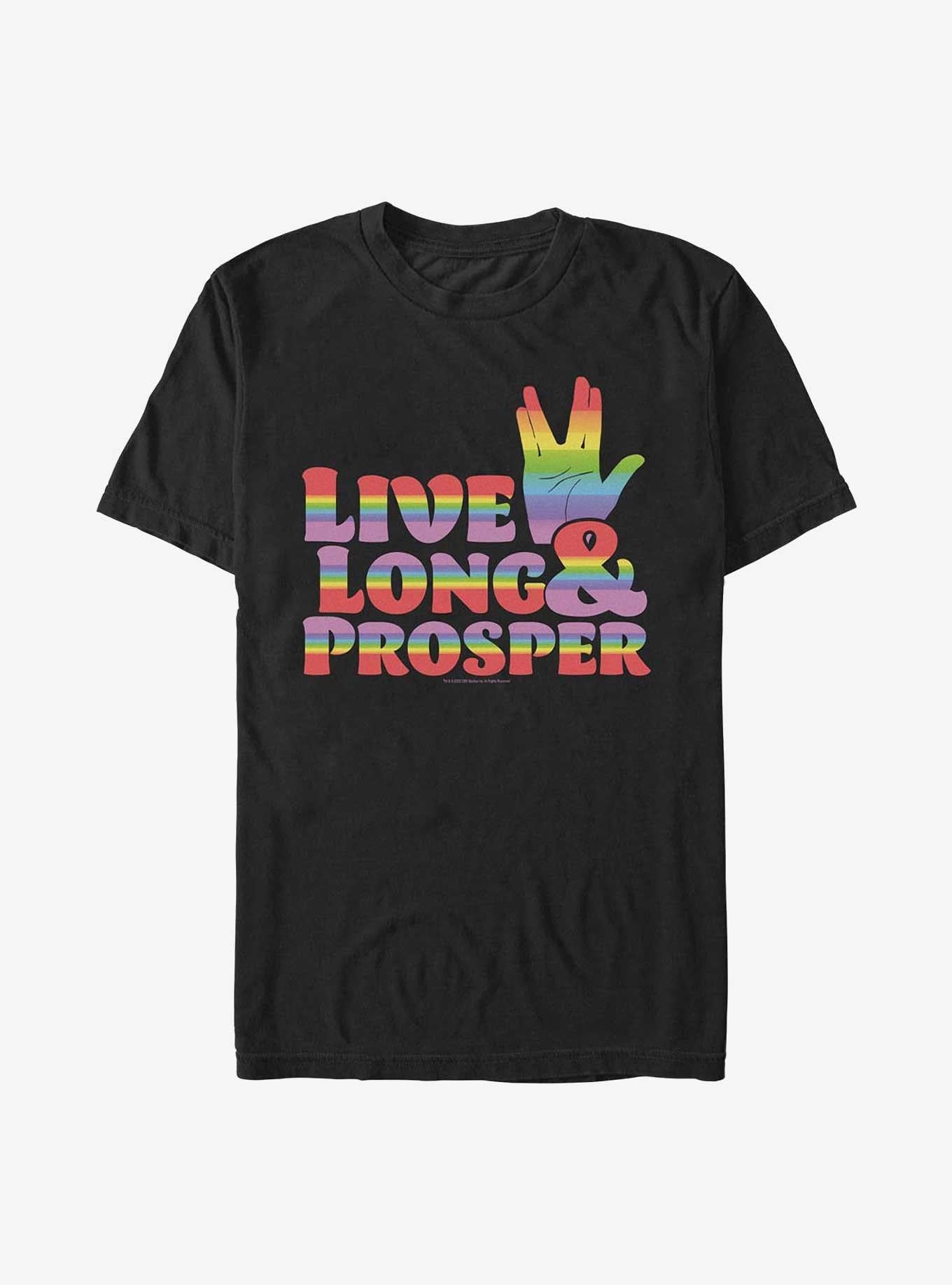 Star Trek Rainbow Prosper T-Shirt | Trending Graphic Tee For Fans