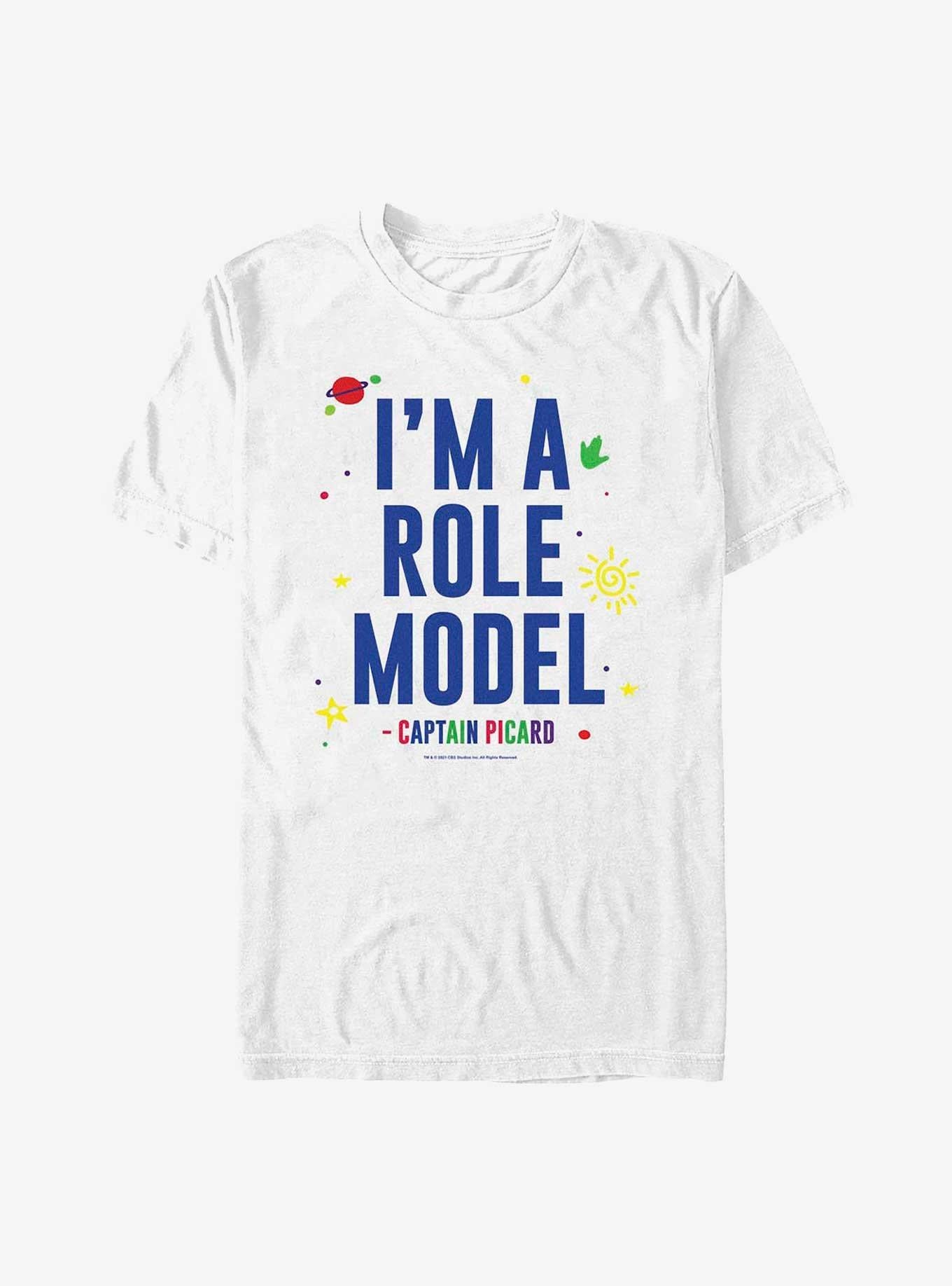 Star Trek Role Model Text T-Shirt | Trending Graphic Tee For Fans