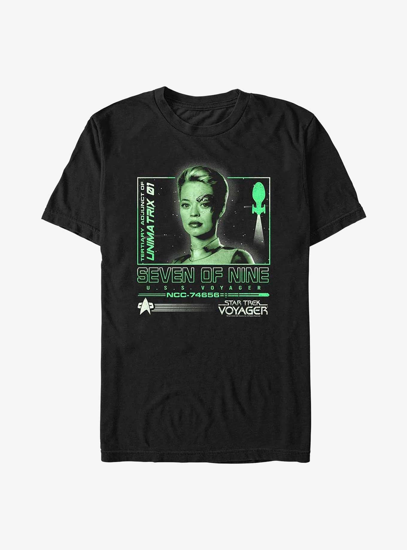 Star Trek Seven Of Nine Infographic T-Shirt | Trending Graphic Tee For Fans