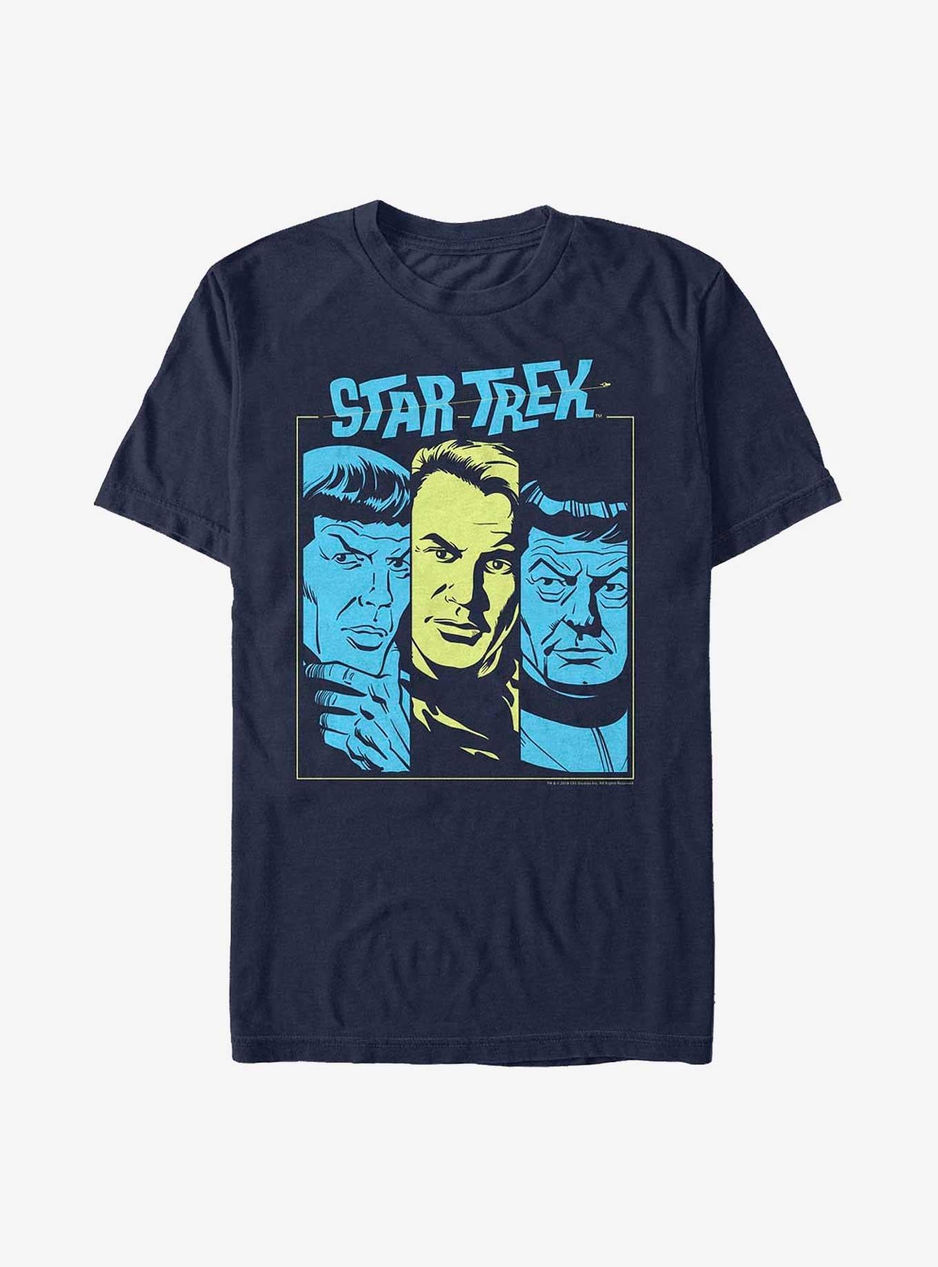 Star Trek Pop Color Face T-Shirt | Trending Graphic Tee For Fans