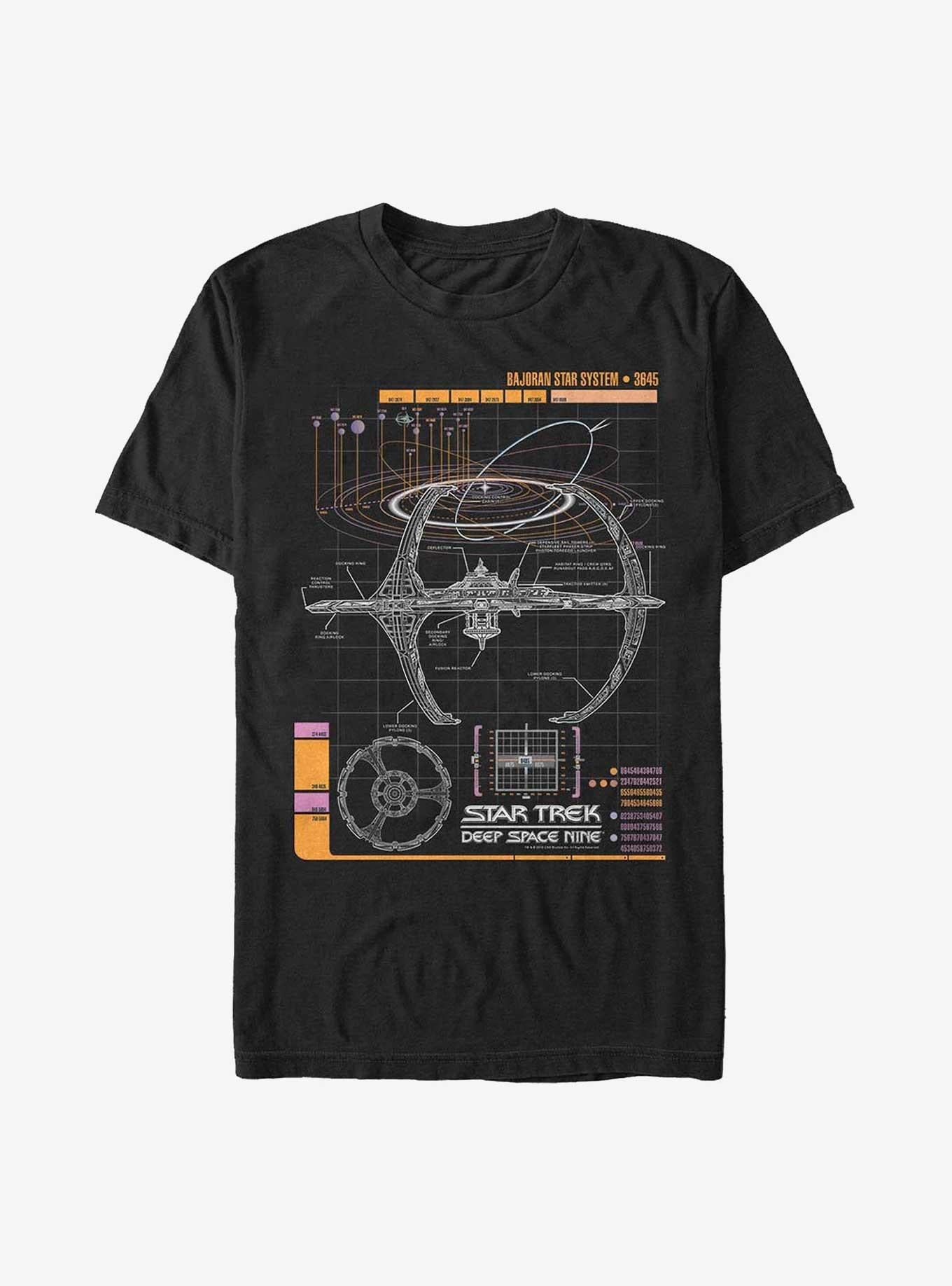 Star Trek Nine Schematic T-Shirt | Trending Graphic Tee For Fans