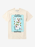 Yapping Or Napping Cat By PPMid T-Shirt | Trending Graphic Tee For Fans
