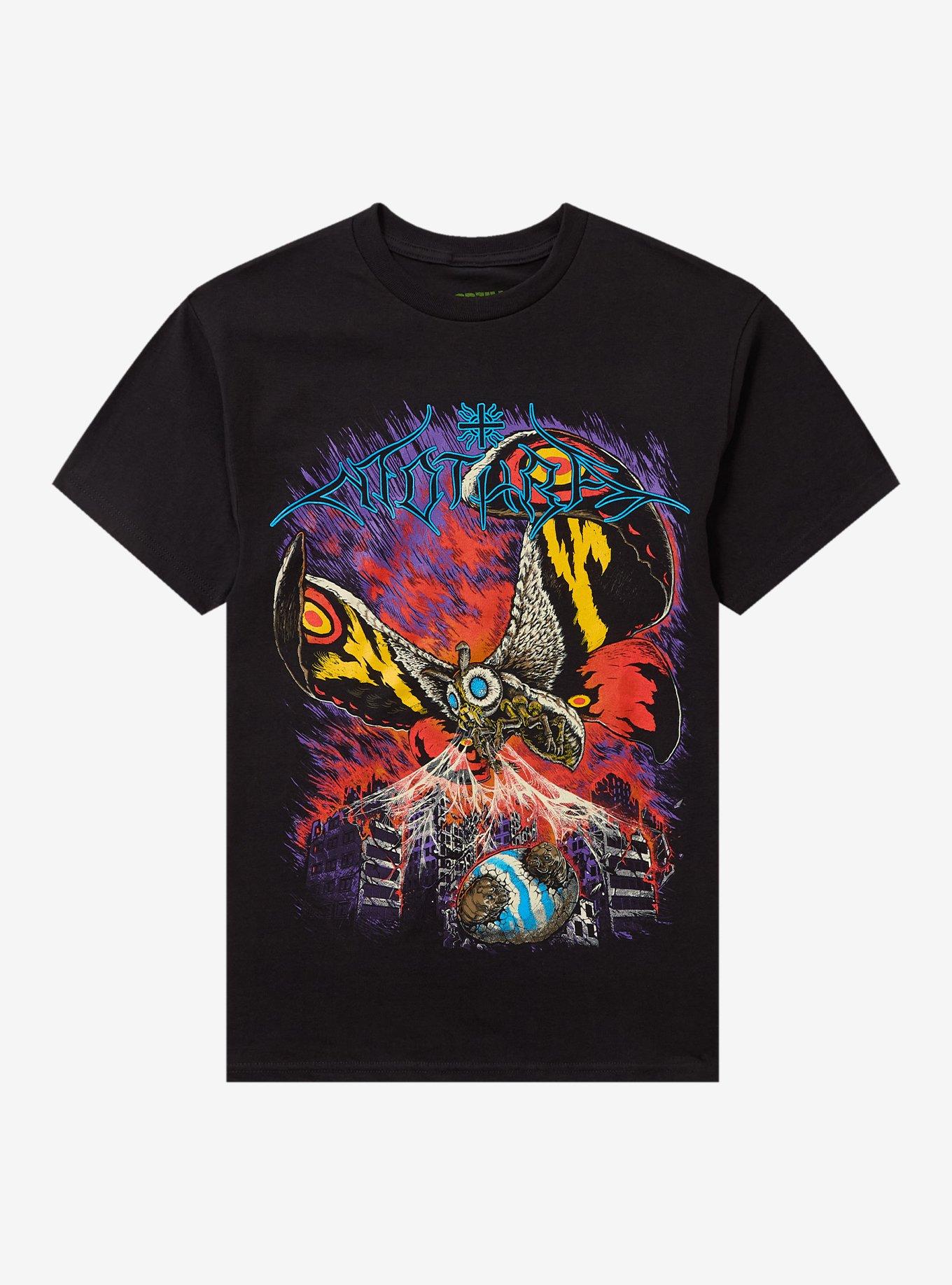 Ghost X Ghost Godzilla Mothra Metal T-Shirt | Trending Graphic Tee For Fans