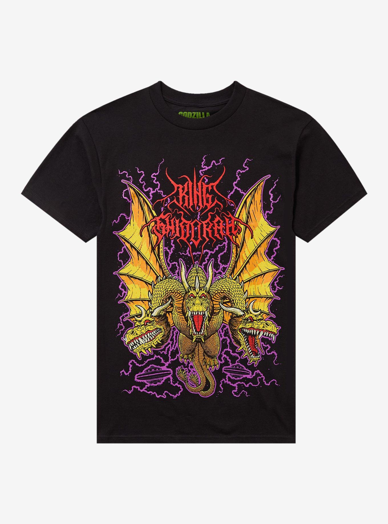 Ghost X Ghost Godzilla King Ghidorah Metal T-Shirt | Trending Graphic Tee For Fans