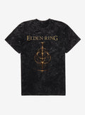 Elden Ring Logo Mineral Wash T-Shirt | Trending Graphic Tee For Fans