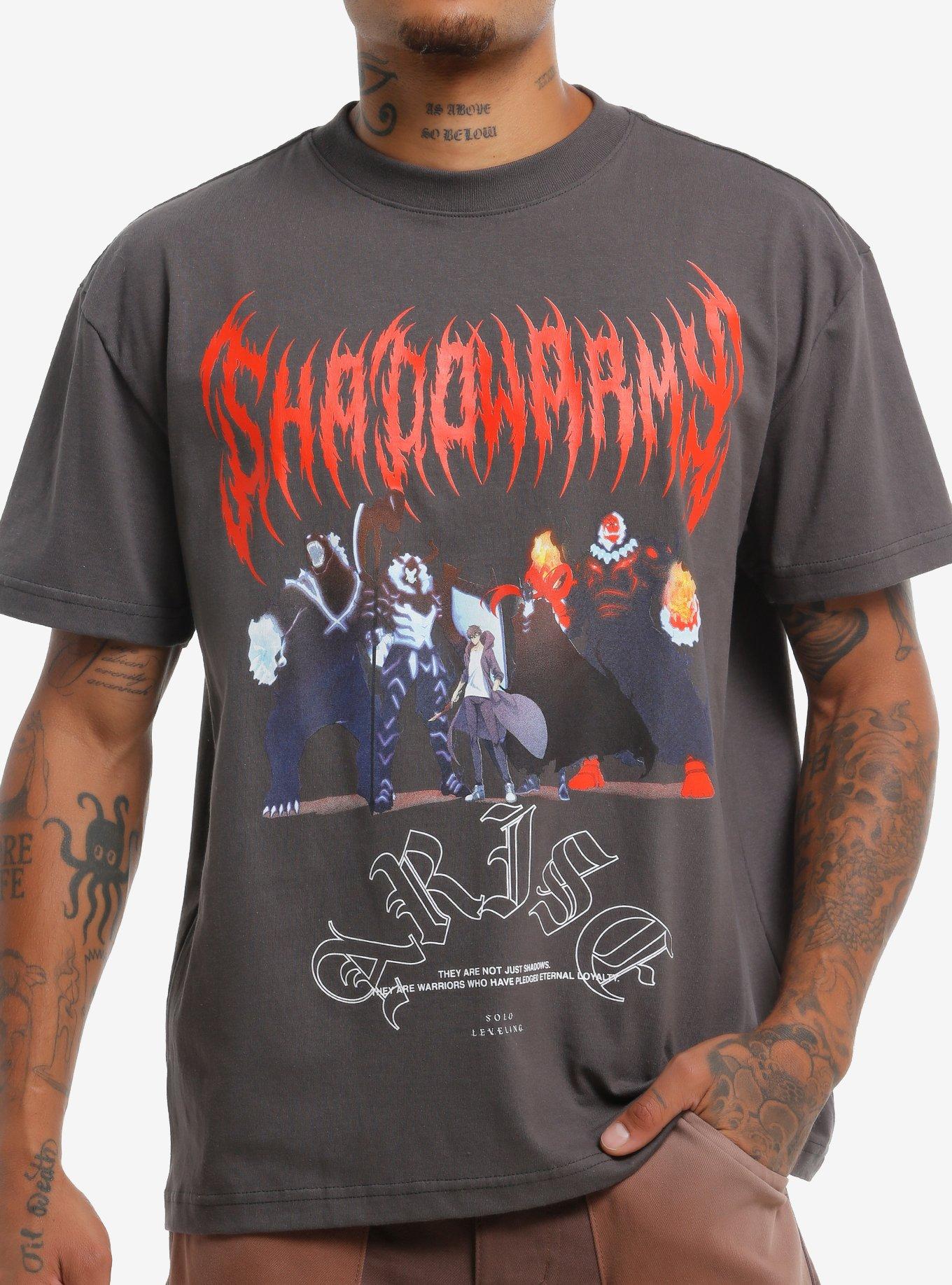 Solo Leveling Shadow Army Metal T-Shirt | Trending Graphic Tee For Fans