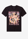 Bunnie XO Collage T-Shirt | Trending Graphic Tee For Fans