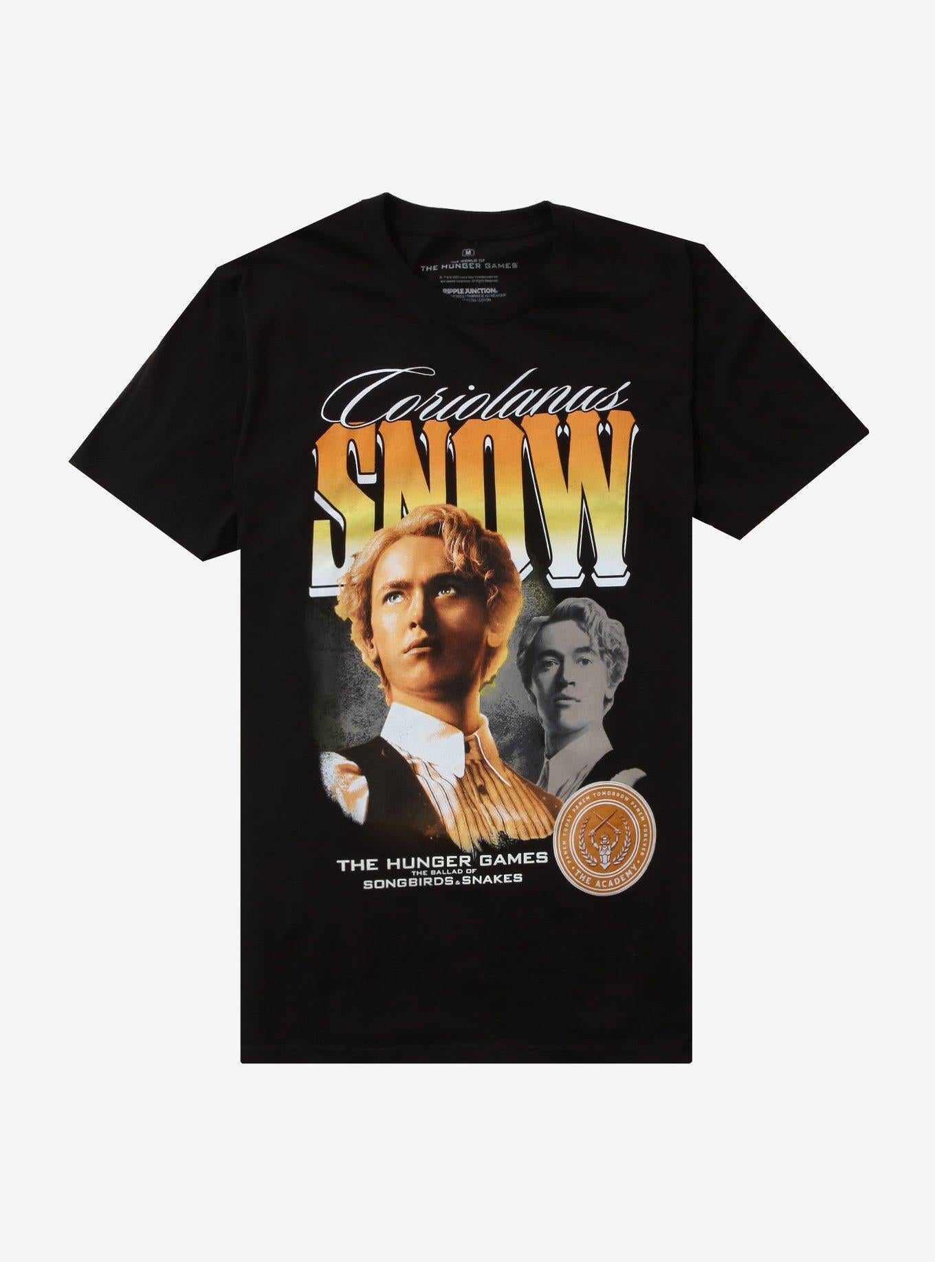 The Hunger Games The Ballad Of Songbirds & Snakes Coriolanus Snow Collage Girls T-Shirt | Trending Graphic Tee For Fans