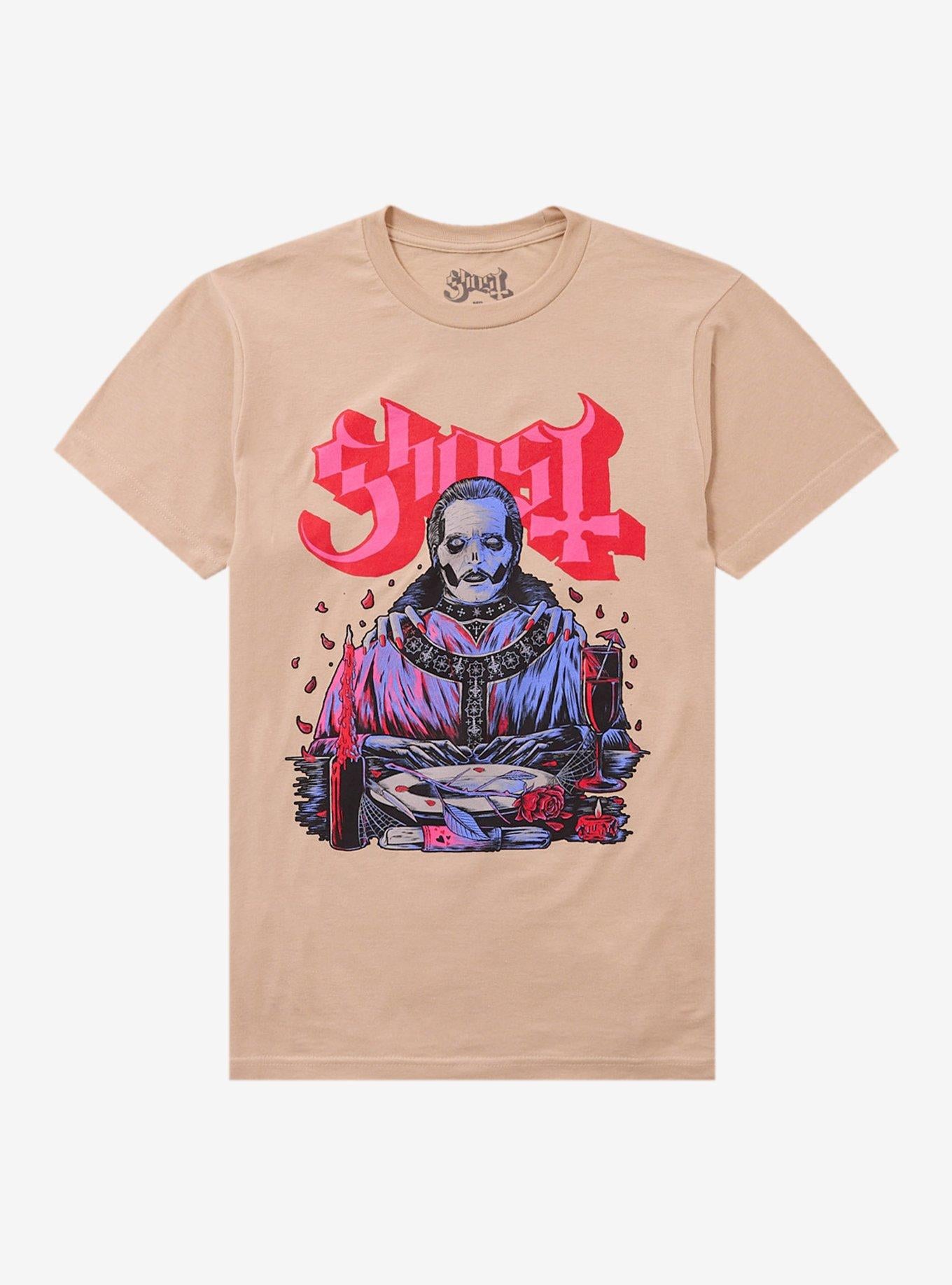 Ghost Dinner Date Boyfriend Fit Girls T-Shirt | Trending Graphic Tee For Fans