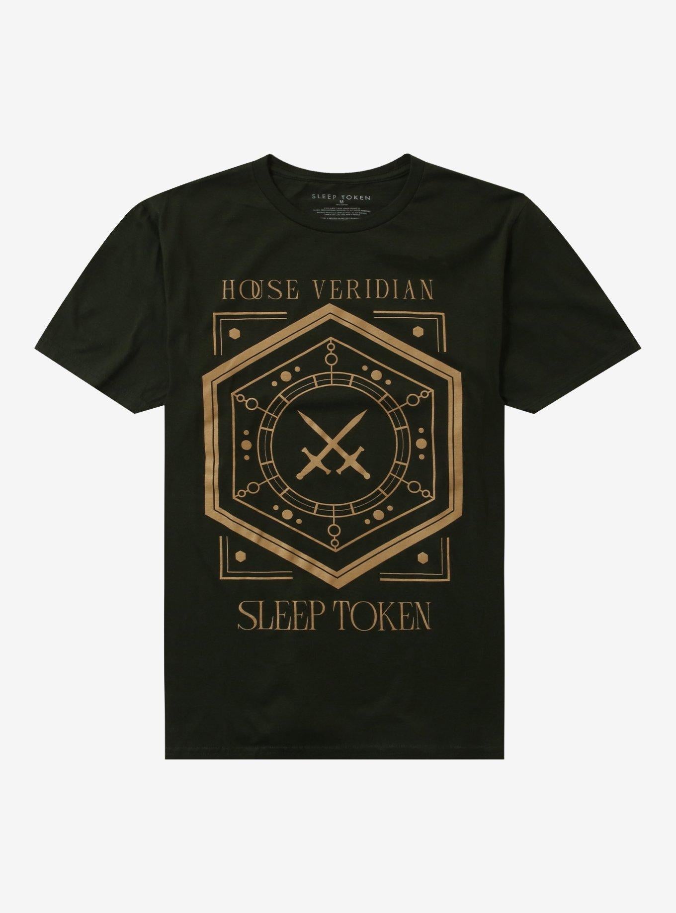 Sleep Token House Veridian Crest Green T-Shirt | Trending Graphic Tee For Fans