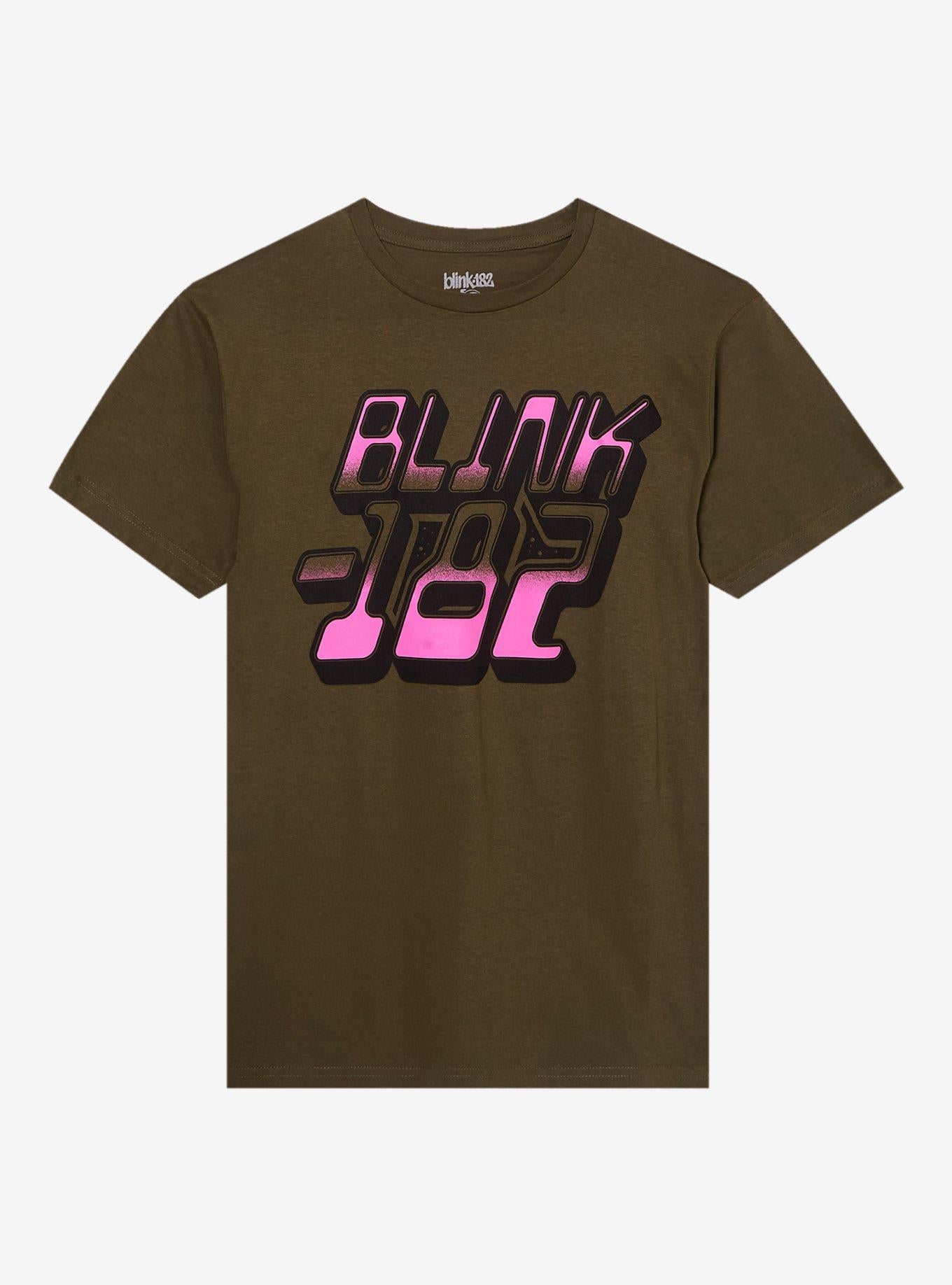 Blink-182 Pink Gradient Logo T-Shirt | Trending Graphic Tee For Fans