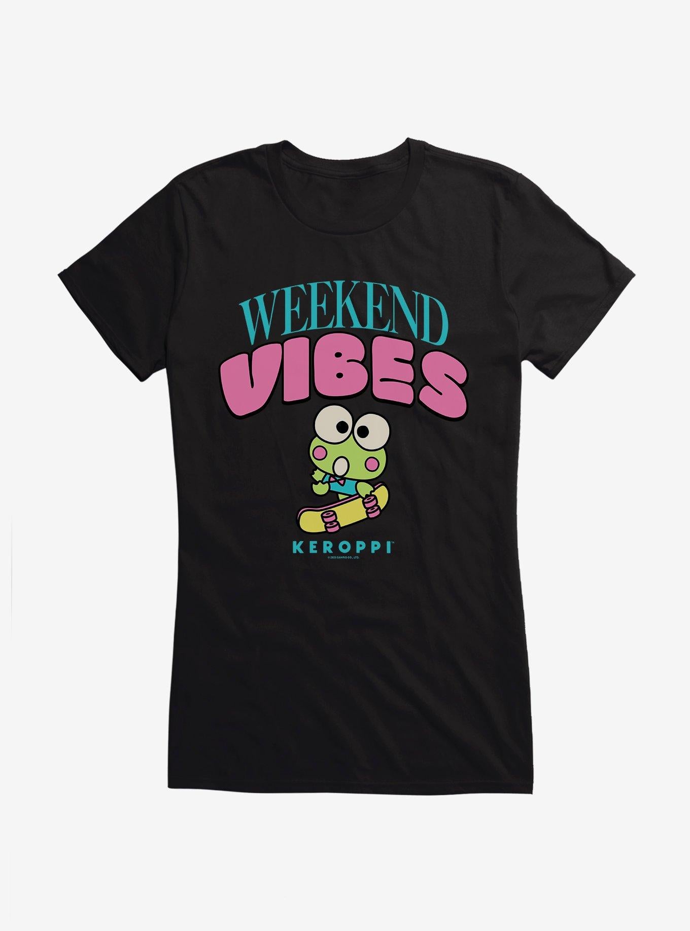 Keroppi Weekend Vibes Girls T-Shirt | Trending Graphic Tee For Fans
