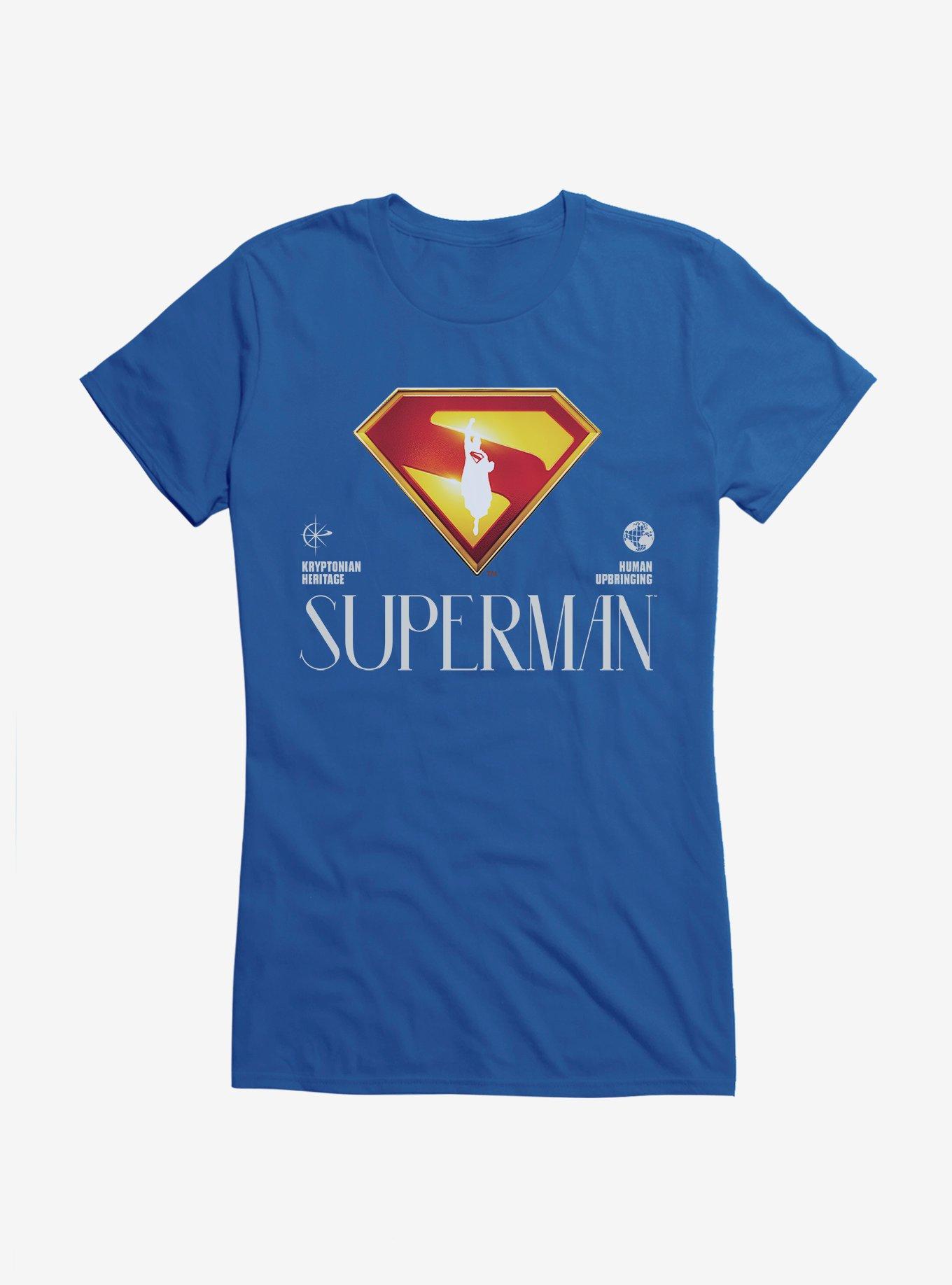 DC Comics Superman Human Upbringing Girls T-Shirt | Trending Graphic Tee For Fans