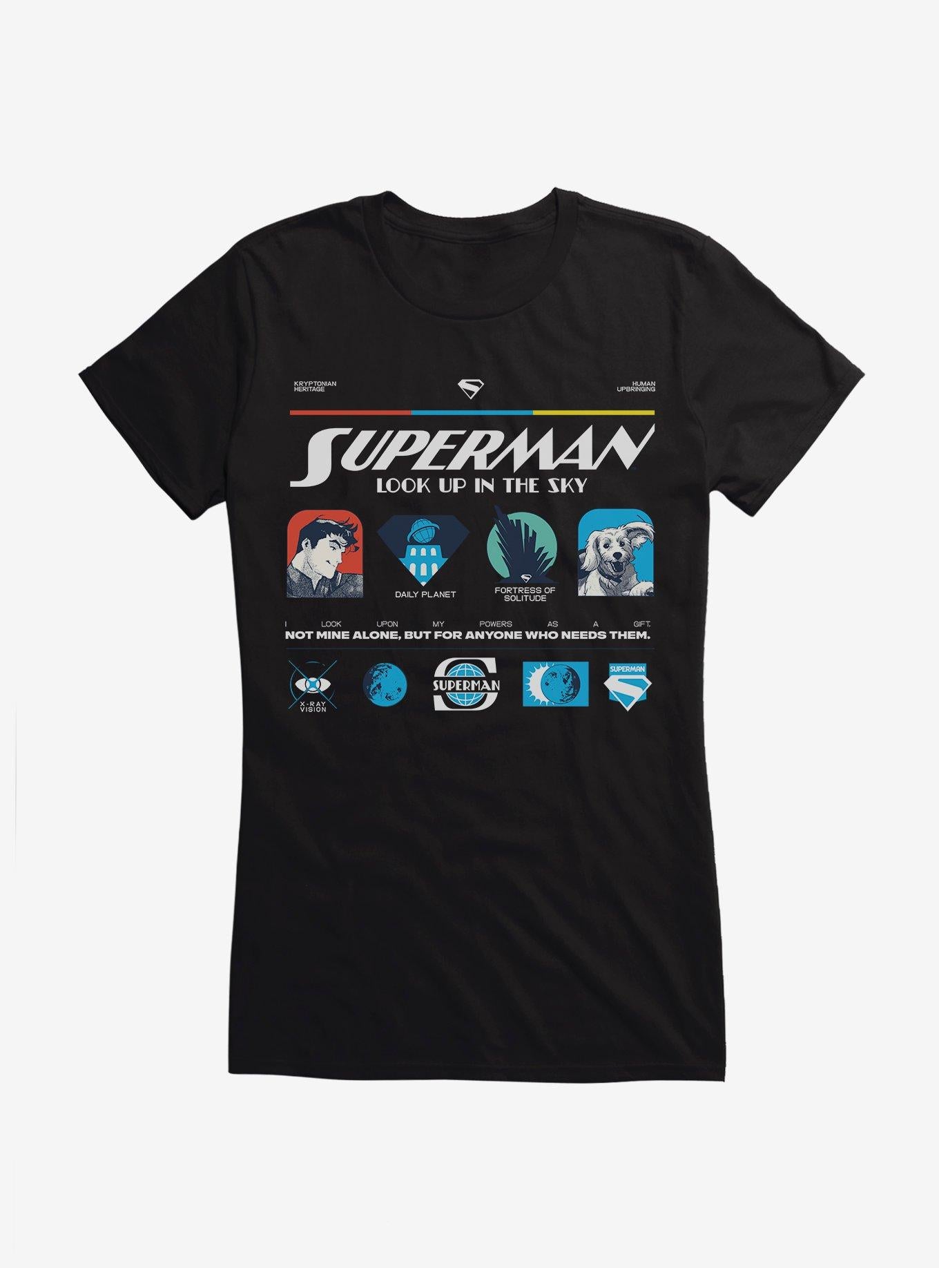 DC Comics Superman Kryptonian Heritage Girls T-Shirt | Trending Graphic Tee For Fans