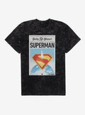 DC Comics Superman Daily Planet Front Page Mineral Wash T-Shirt | Trending Graphic Tee For Fans