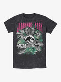 Jurassic Park Iconic Dinosaurs Mineral Wash Hot Topic Exclusive T-Shirt | Trending Graphic Tee For Fans
