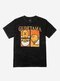 Gudetama Panel Collage Dark Wash T-Shirt | Trending Graphic Tee For Fans