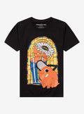 Chainsaw Man Pochita Stained Glass T-Shirt | Trending Graphic Tee For Fans