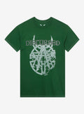 Disturbed Horned Logo Pigment-Dyed T-Shirt | Trending Graphic Tee For Fans