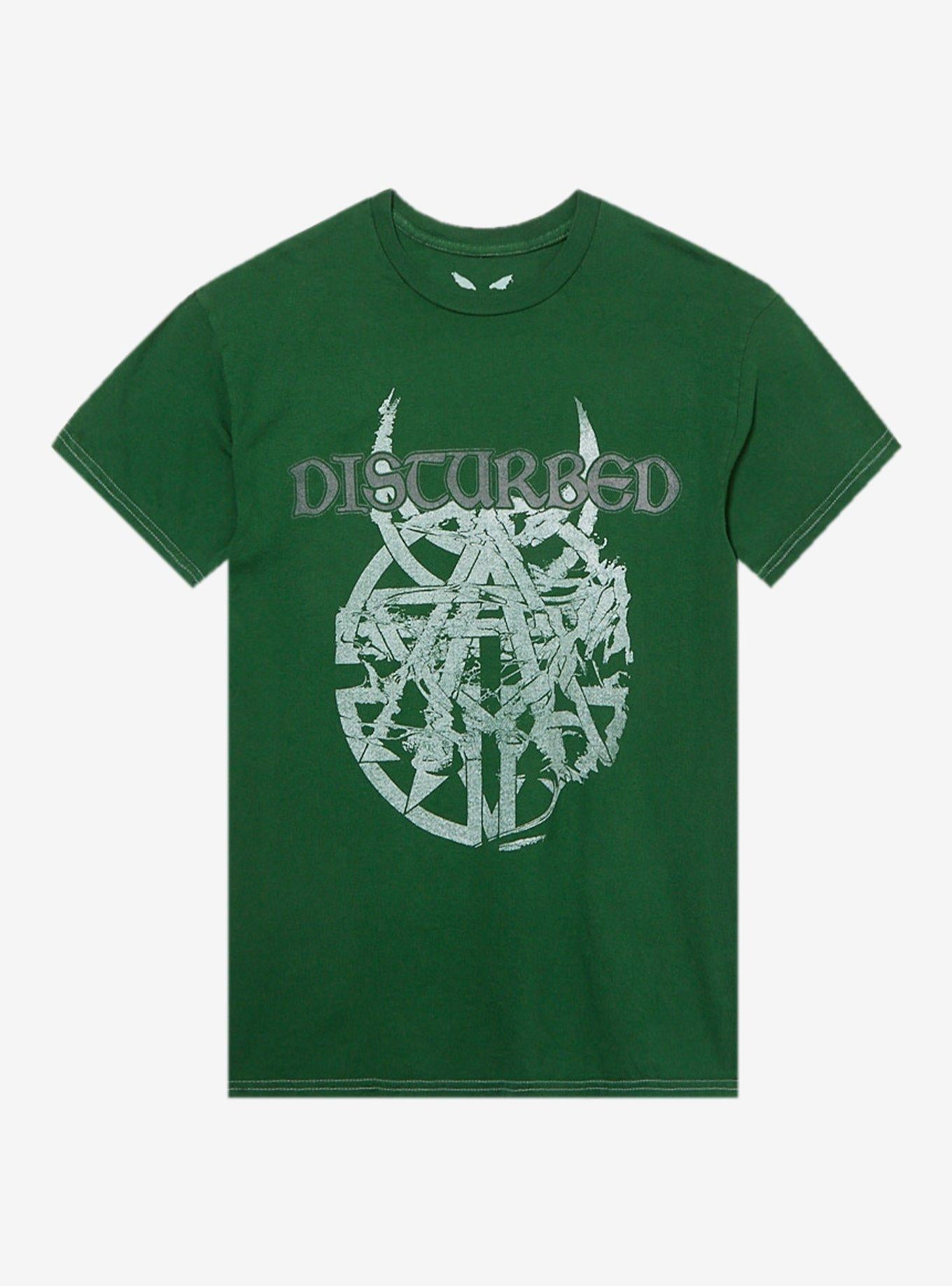 Disturbed Horned Logo Pigment-Dyed T-Shirt | Trending Graphic Tee For Fans