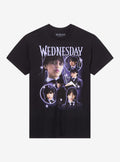 Wednesday Purple Collage T-Shirt | Trending Graphic Tee For Fans