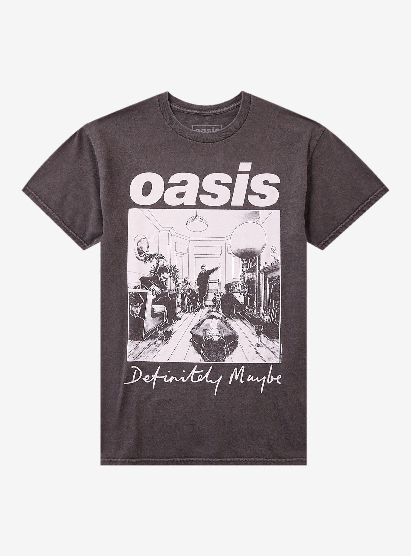 Oasis Definitely Maybe Pigment-Dyed T-Shirt | Trending Graphic Tee For Fans