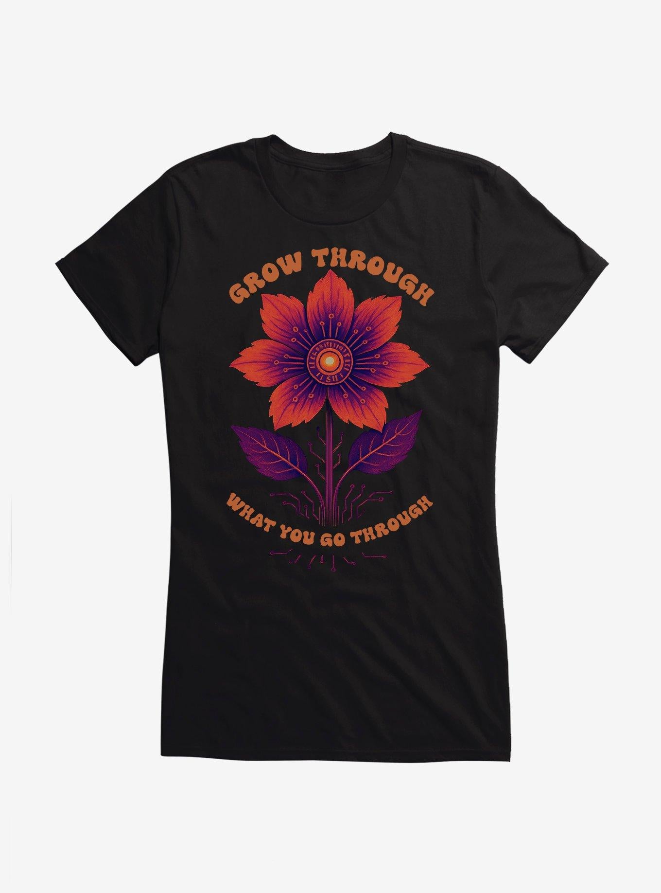 Grow Through What You Go Through Girls T-Shirt | Trending Graphic Tee For Fans