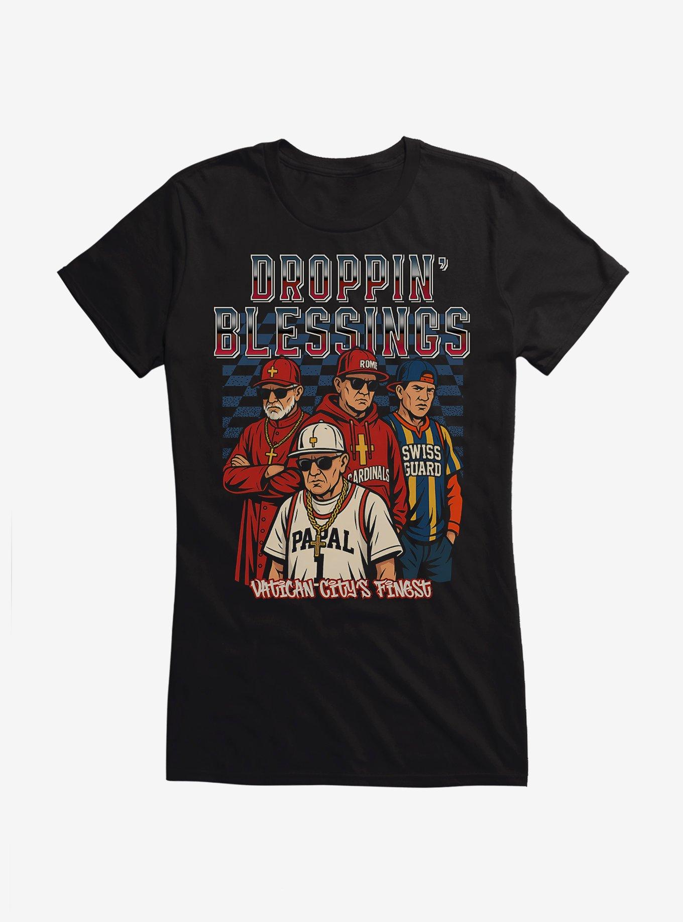 Droppin Blessings Girls T-Shirt | Trending Graphic Tee For Fans