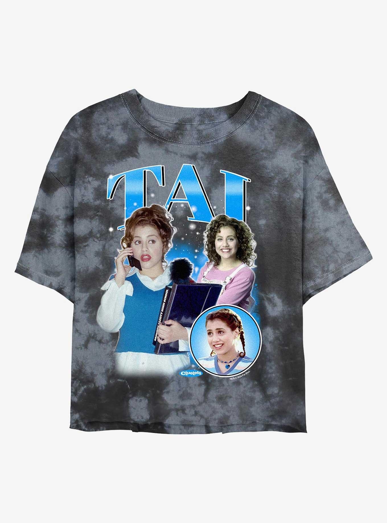 Clueless Y2K Tai Girls Tye-Dye Crop T-Shirt | Trending Graphic Tee For Fans